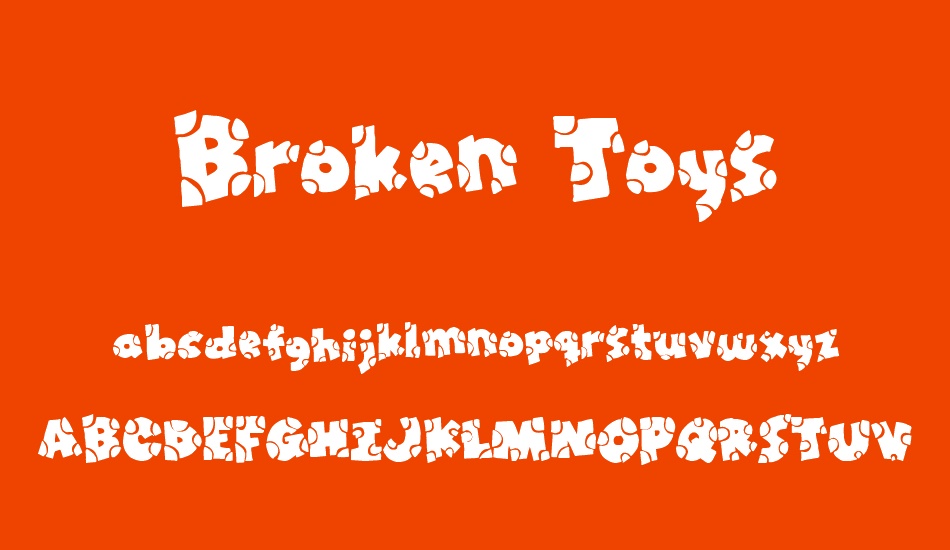 broken-toys font