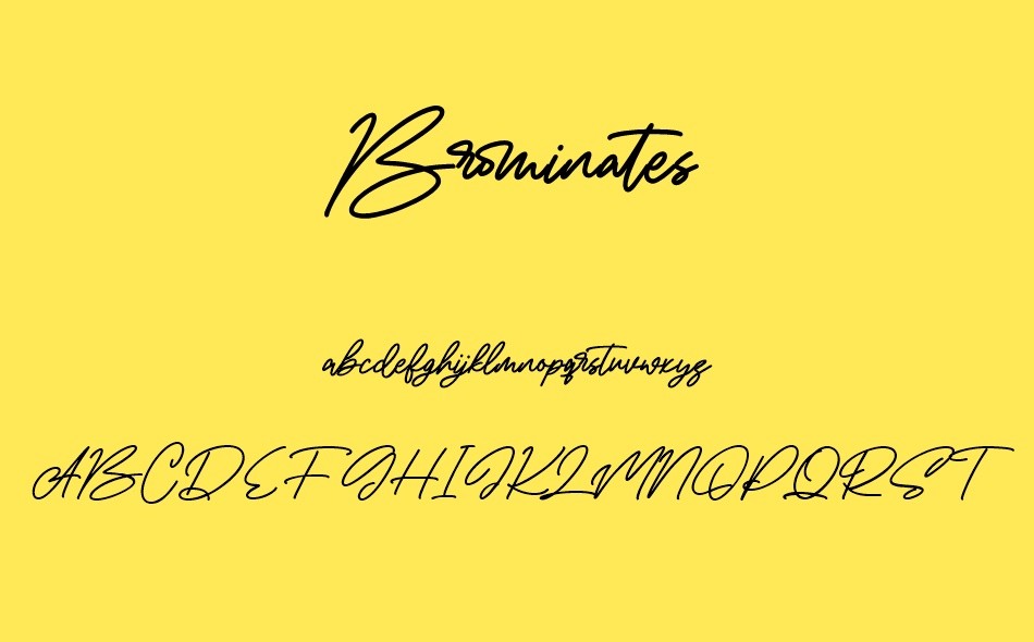 Brominates font