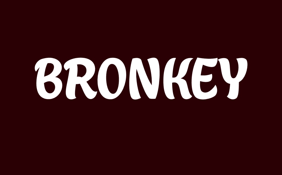 Bronkey font big