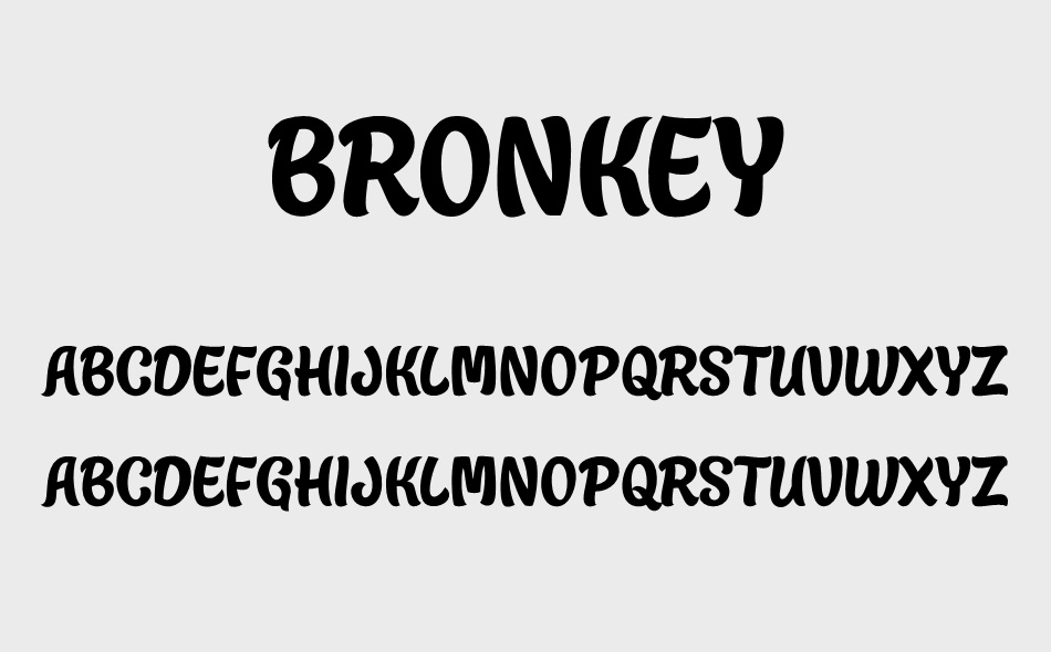 Bronkey font