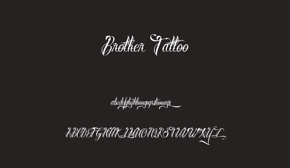 brother-tattoo font