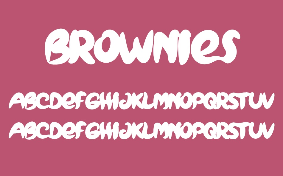 Brownies font