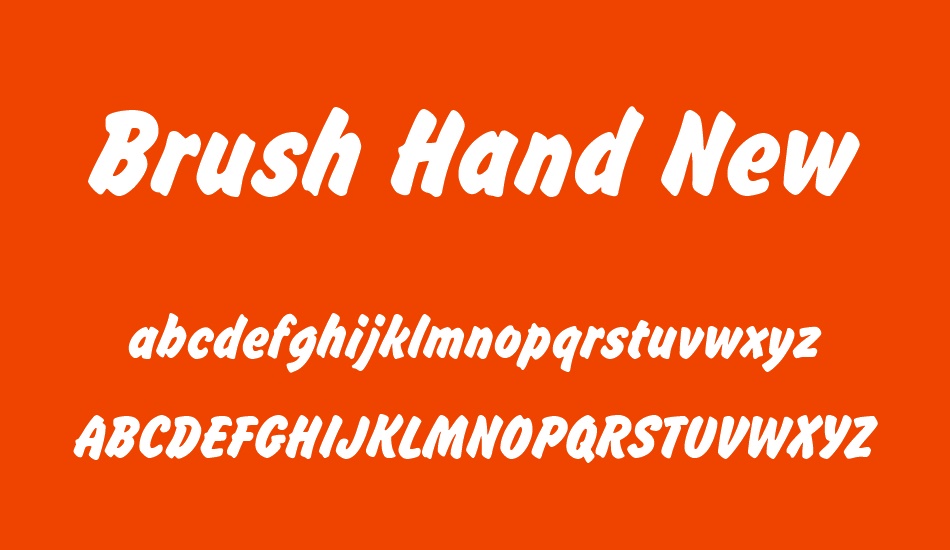 brush-hand-new font