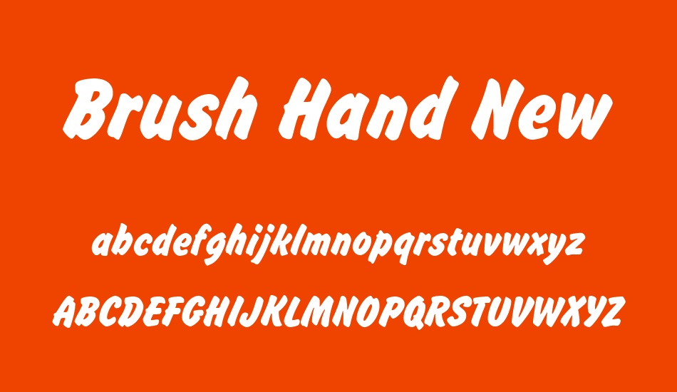brush-hand-new font