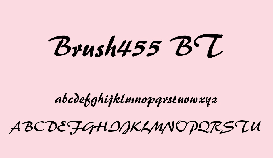 brush455-bt font