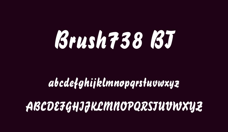 brush738-bt font