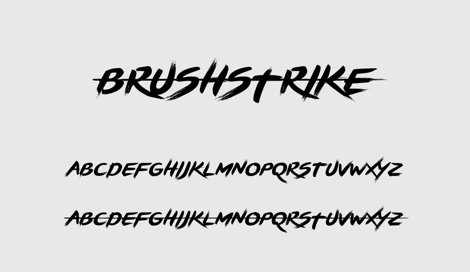 brushstrıke font