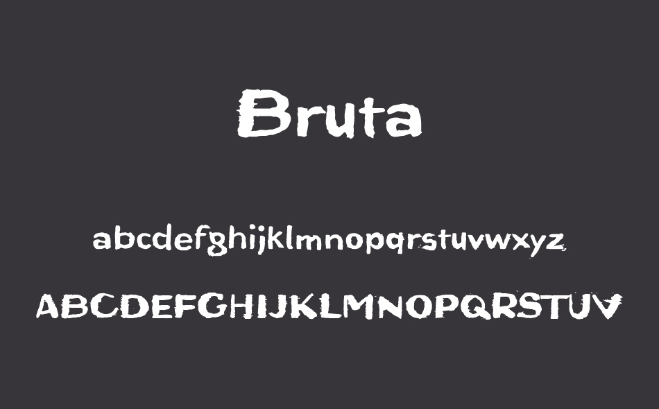 Bruta font