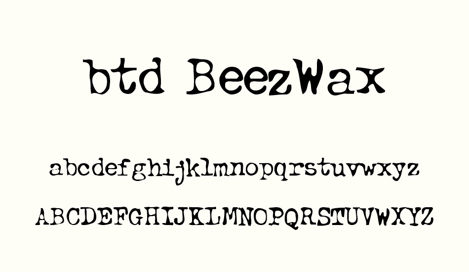 btd-beezwax font