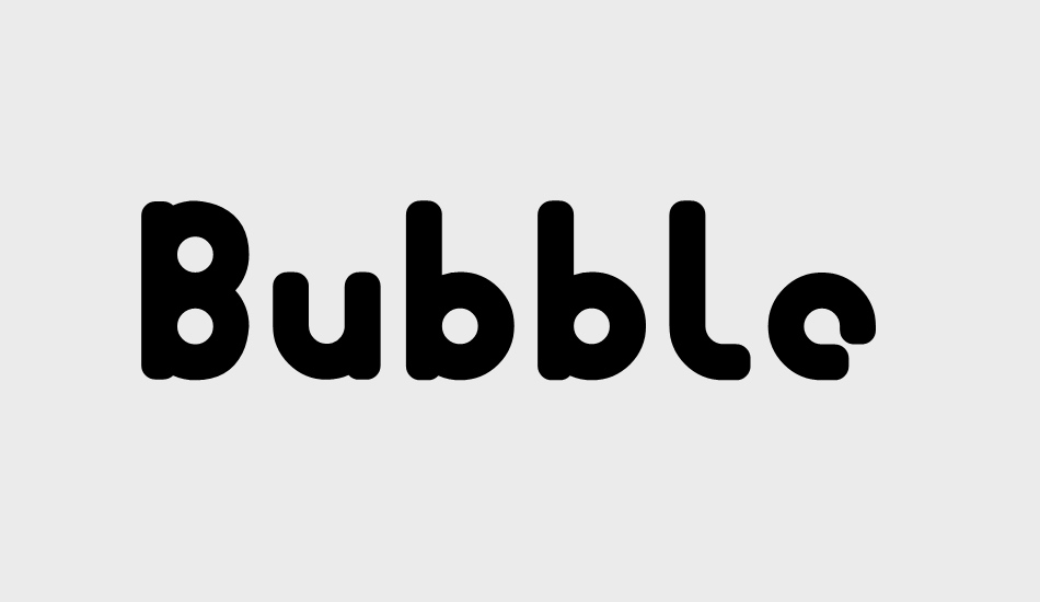 bubble-club font big