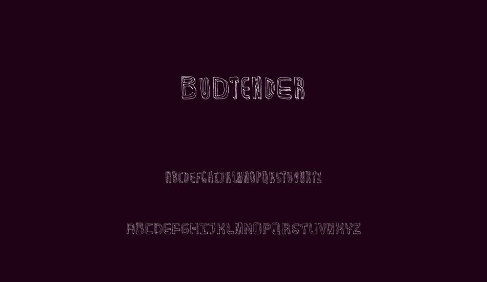 budtender font