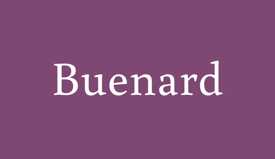 buenard font big