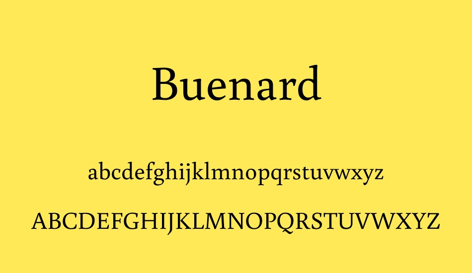 buenard font