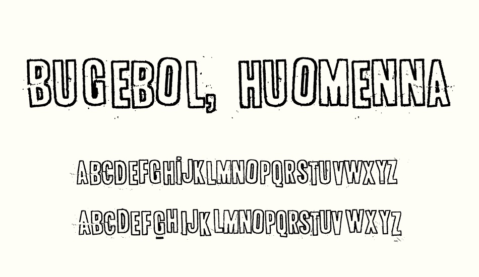 bugebol-huomenna font