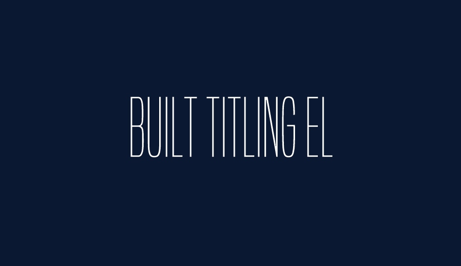 built-titling-el font big