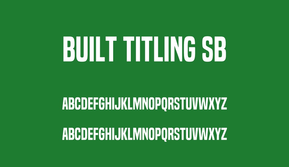 built-titling-sb font