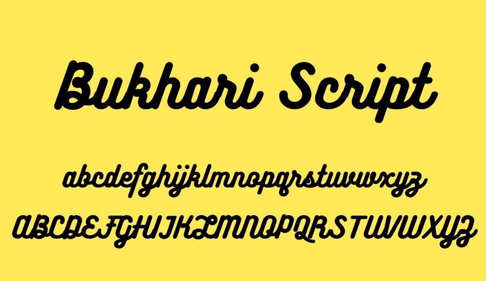 bukhari-script font