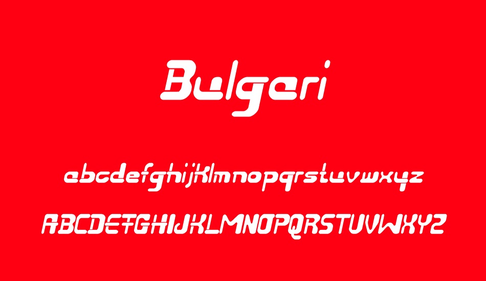 bulgari font