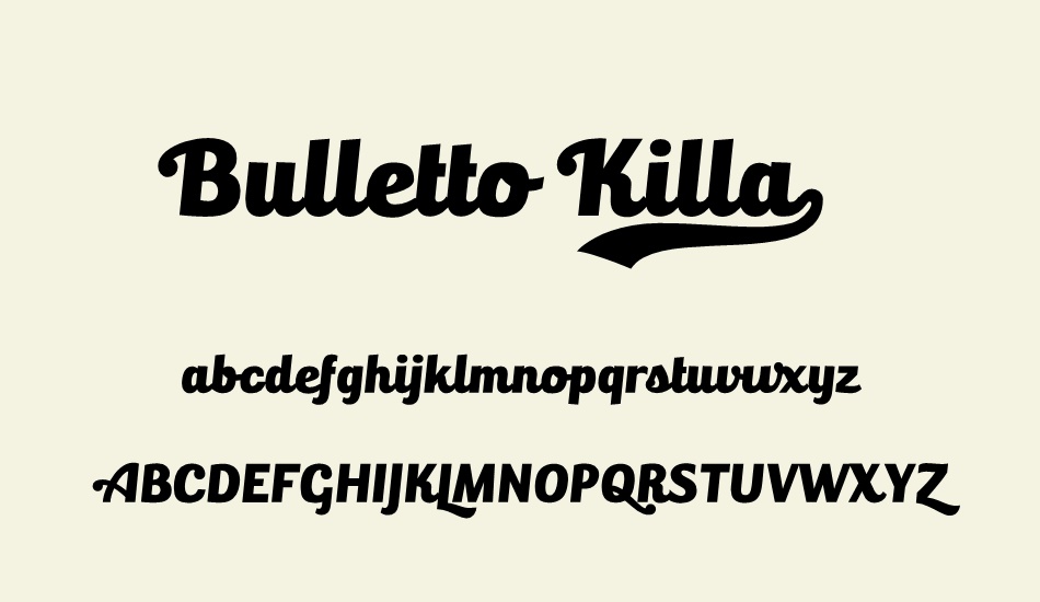 bulletto-killa¬ font