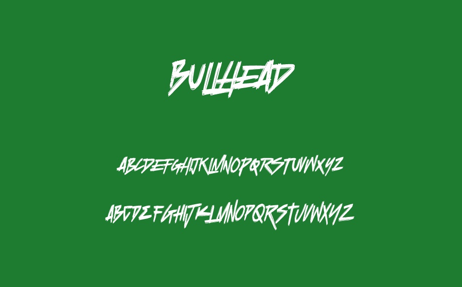 Bullhead font