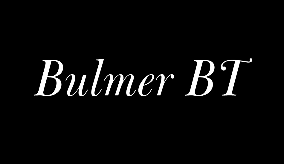 bulmer-bt font big