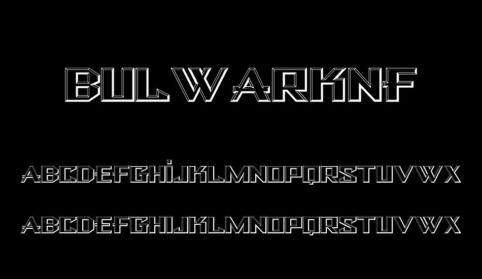 bulwarknf font