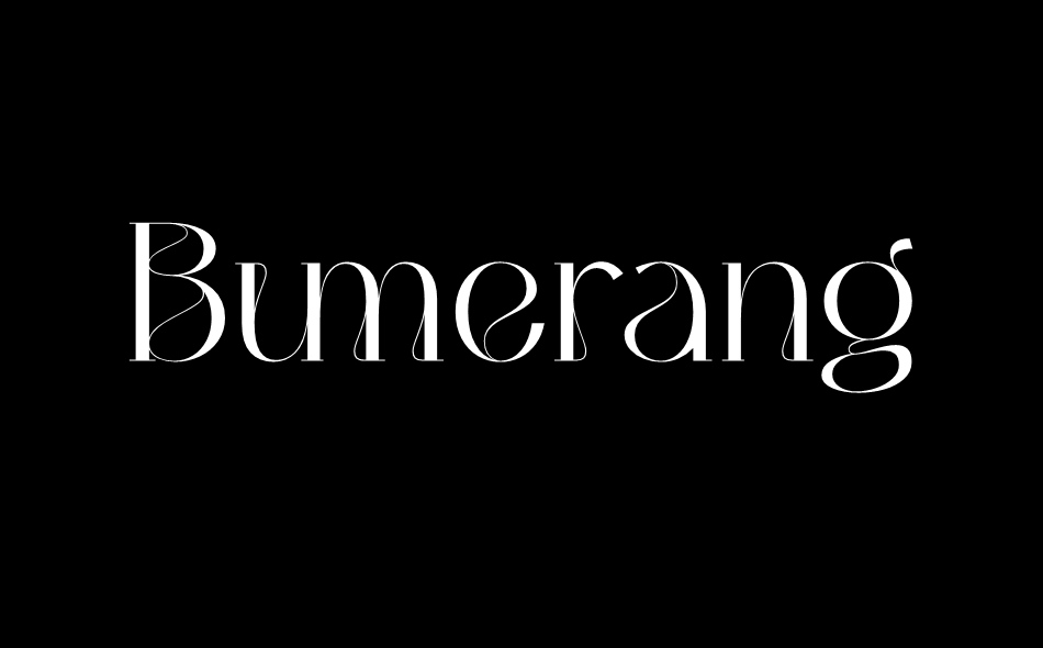 Bumerang font big