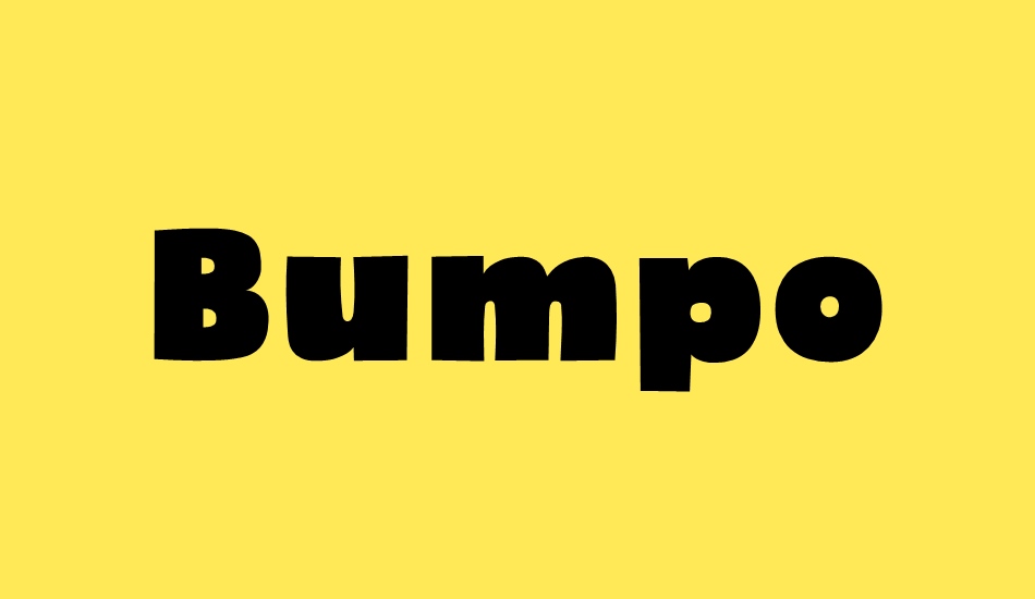 bumpo font big
