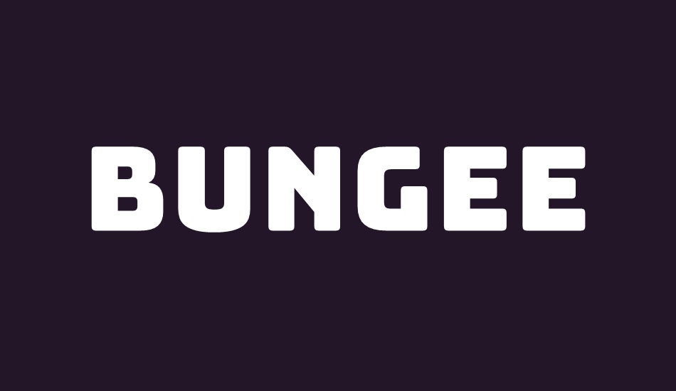 bungee font big