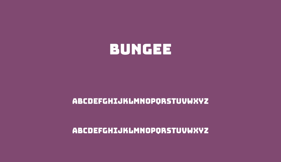 bungee font