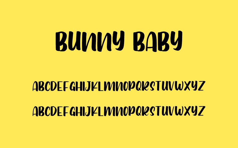 Bunny Baby font