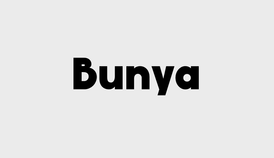 bunya-personal font big