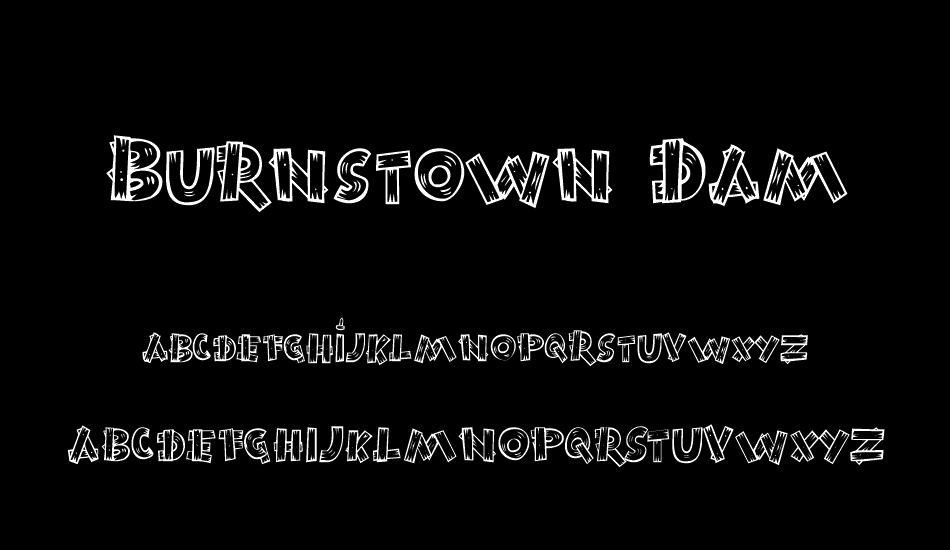 burnstown-dam font