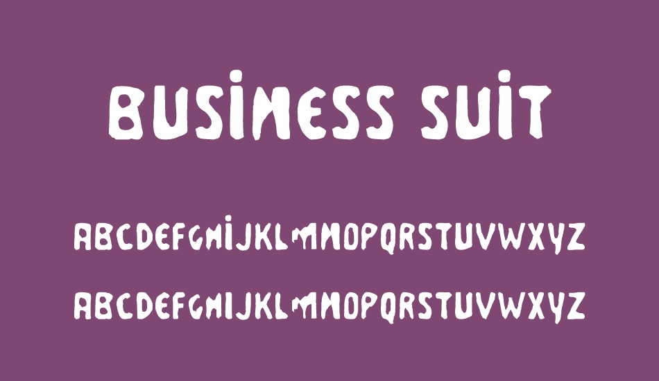business-suit font
