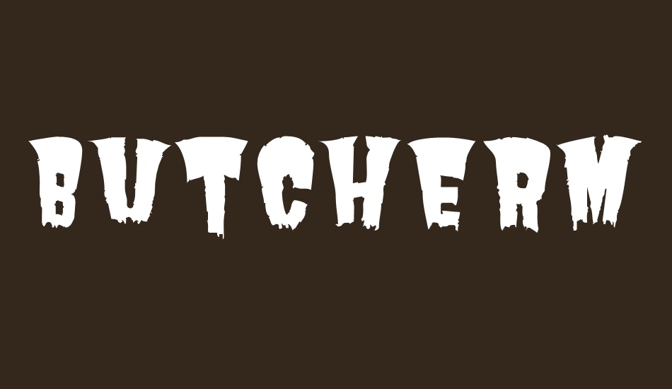 butcherman font big