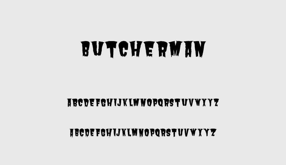 butcherman font