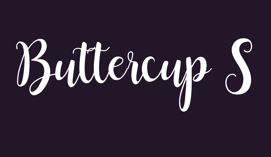 buttercup-sample font big