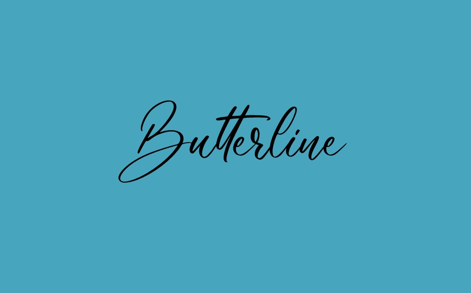 Butterline font big