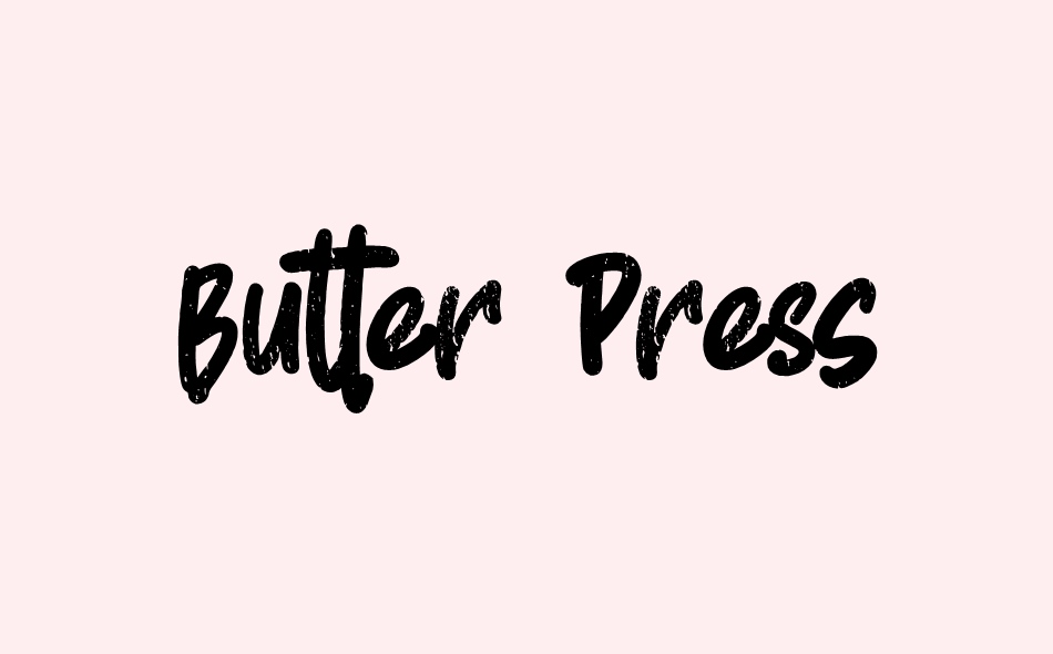 Butter Press font big