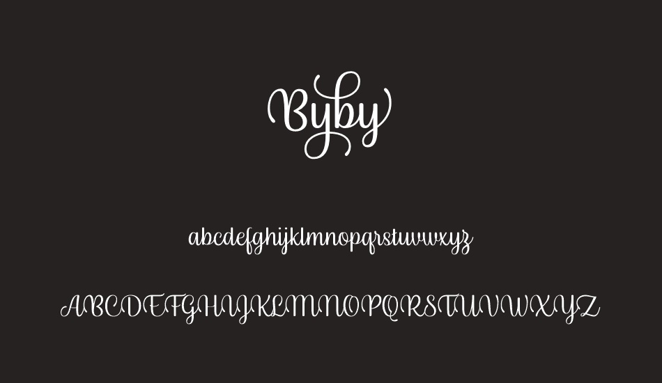 byby font