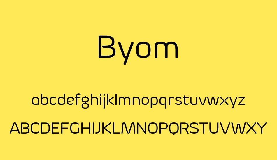 byom font