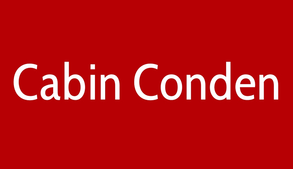 cabin-condensed font big