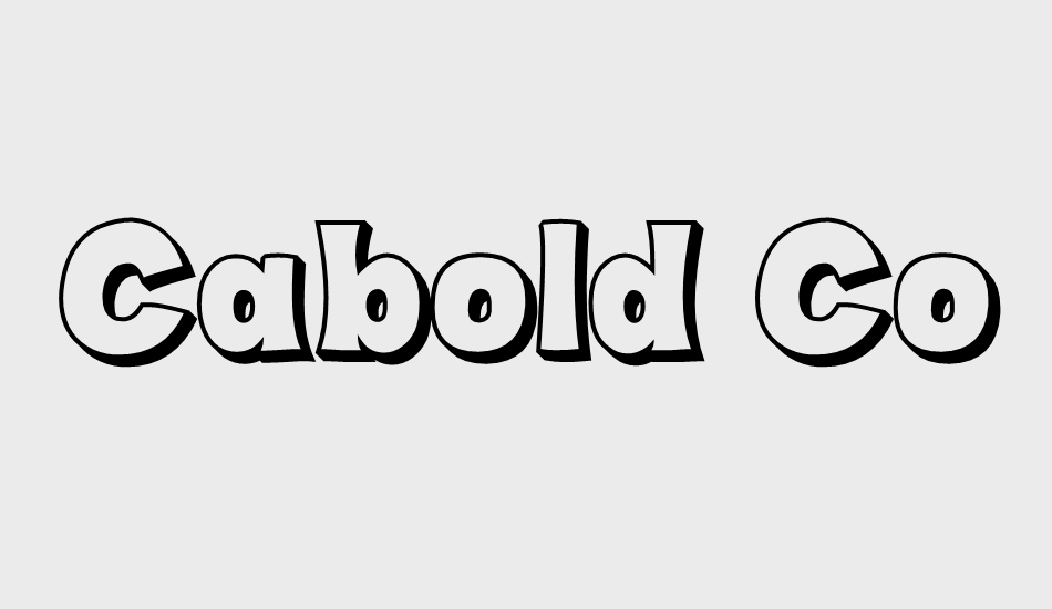 cabold-comic font big