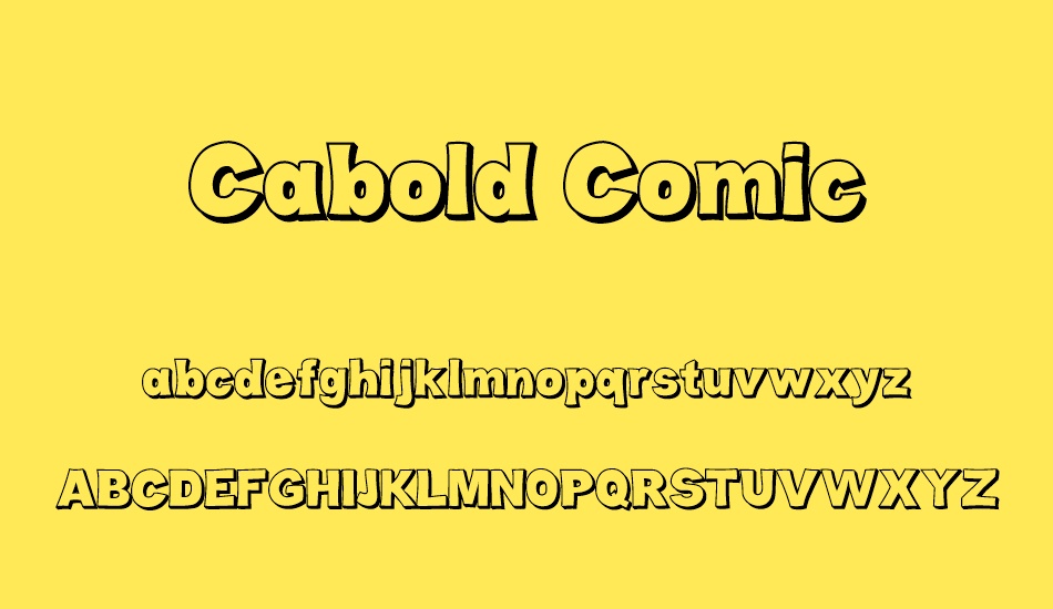 cabold-comic font