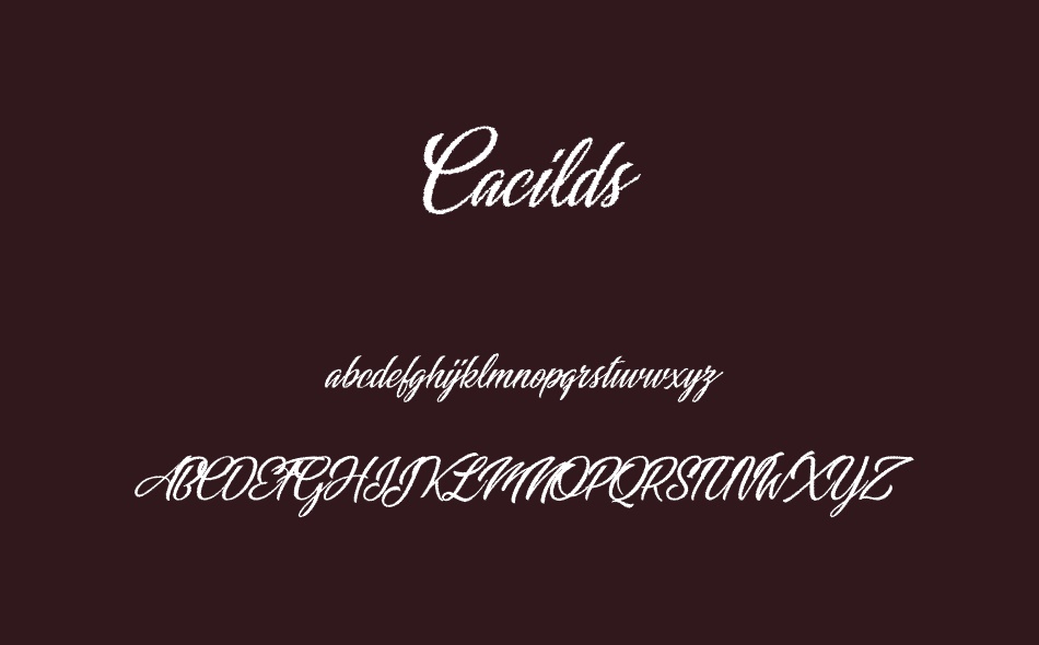 Cacilds font
