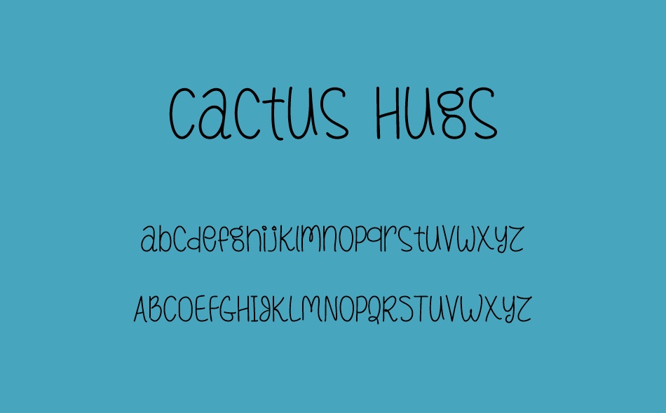 Cactus Hugs font