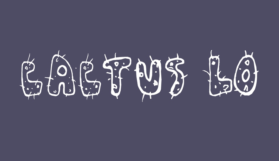 cactus-love font big