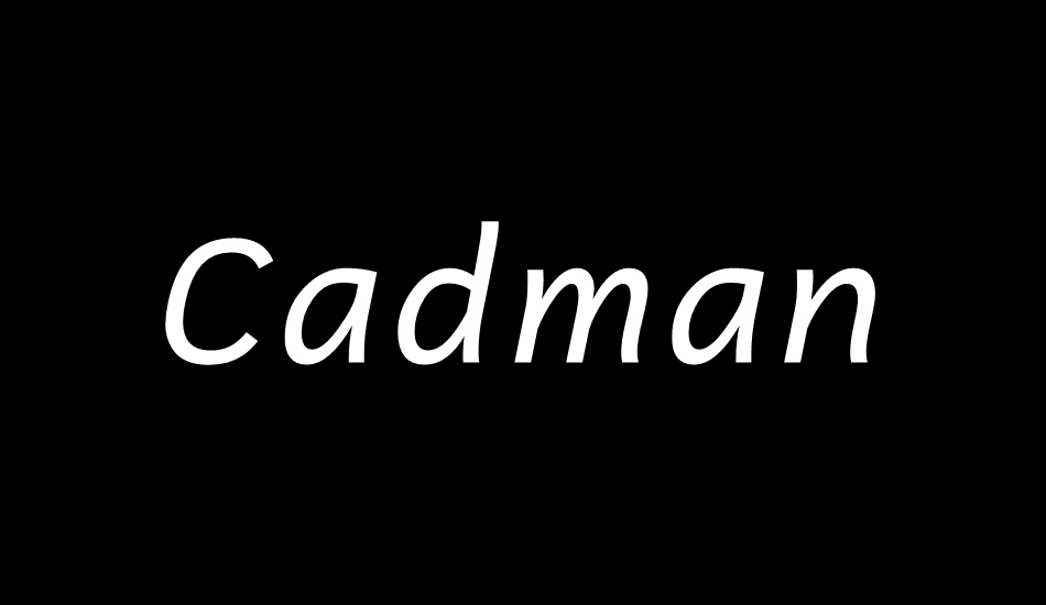 cadman font big