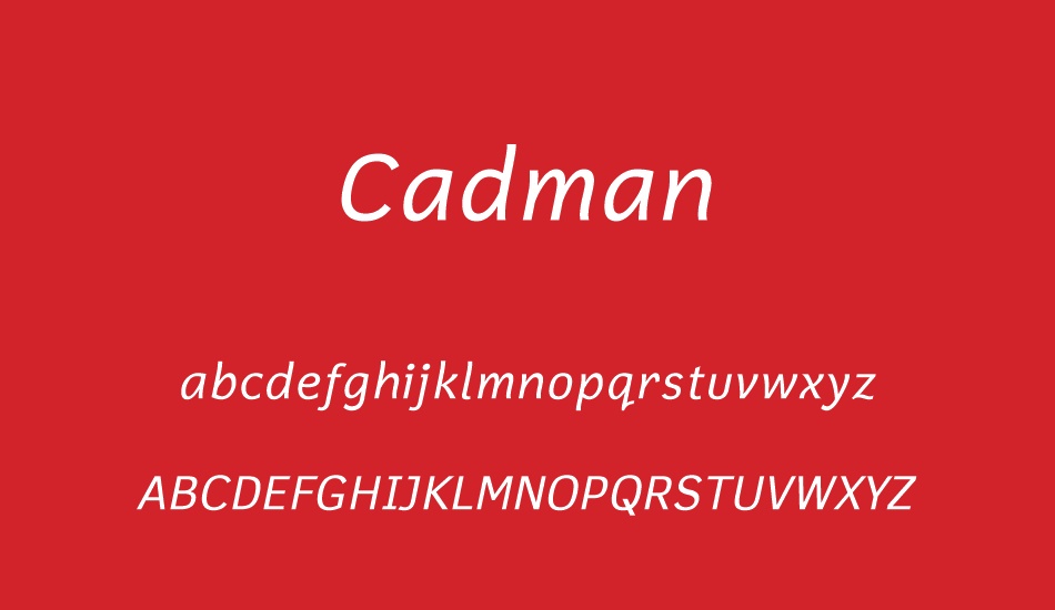 cadman font