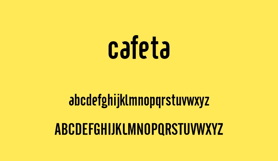 cafeta font